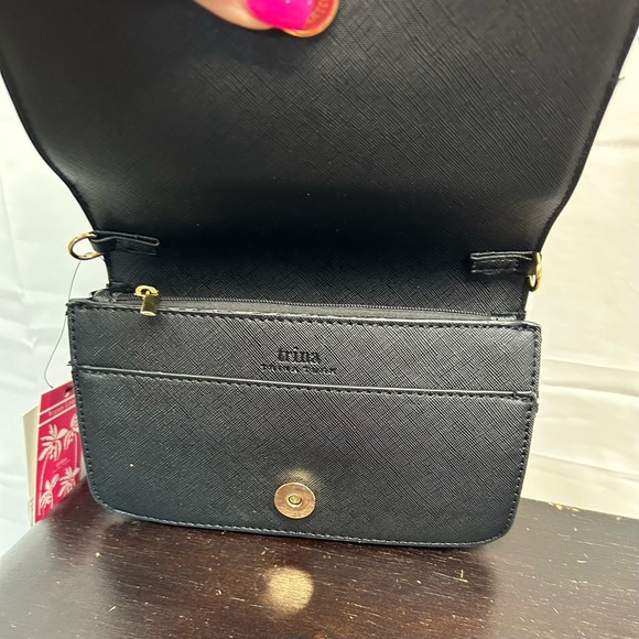 Trina Turk Black Clutch NEW - Picture 4 of 7